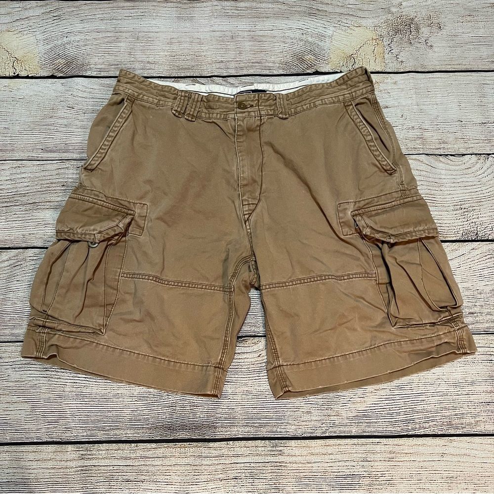 Vintage Polo Ralph Lauren Khaki Tan Cargo Shorts Men’s 36